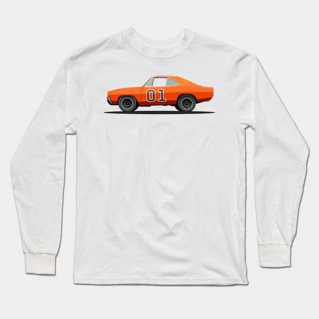 The Dukes of Hazzard Long Sleeve T-Shirt by Cirebox